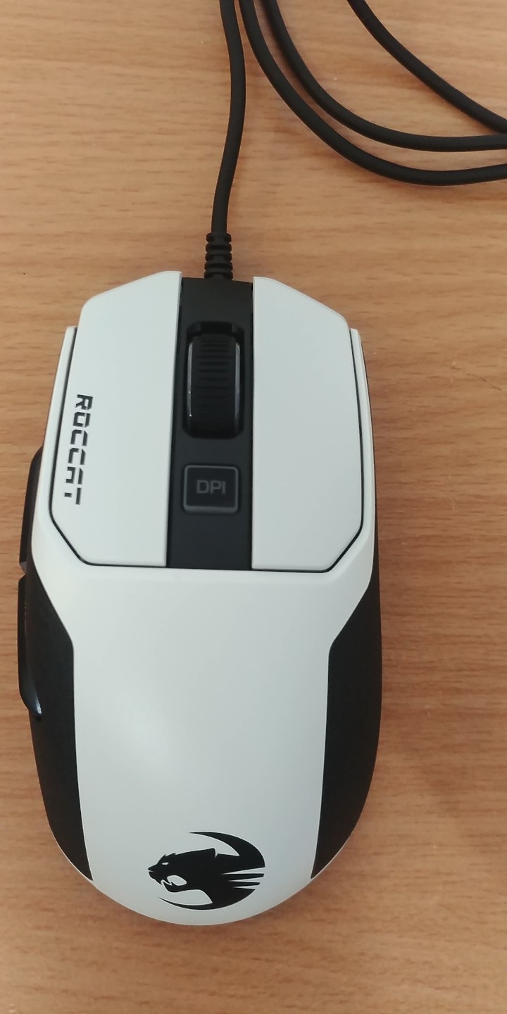 【小宅開箱】德國冰豹 Roccat Kain 102 AIMO 光學滑鼠 白色－不專業開箱 單純分享心得
