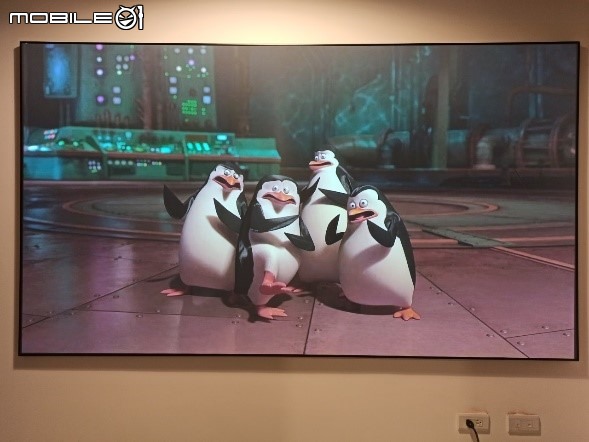 Optoma P1搭配抗光幕效果