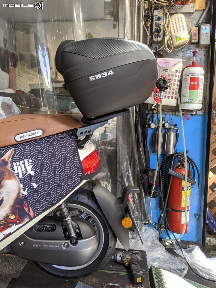 太座休假買菜車-Gogoro 2 Delight上架掛箱&後輪異音處理(附圖多)