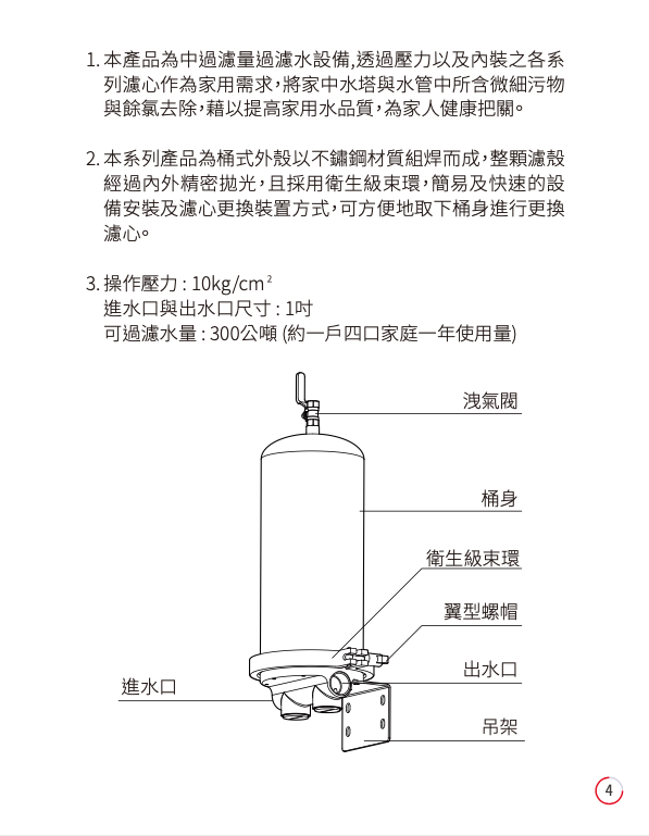 等了一年，終於裝了全戶濾水器
