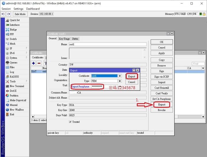 RouterOS OpenVPN 設定- RB4011+RB450*4