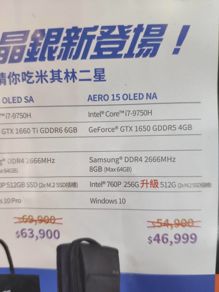 [分享]AERO 15 OLED白色款資訊月剁手體驗