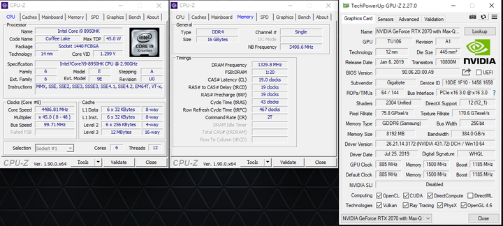 點我看大圖 GIGABYTE AERO 15 X9 AI智慧筆電x高效能電競商務