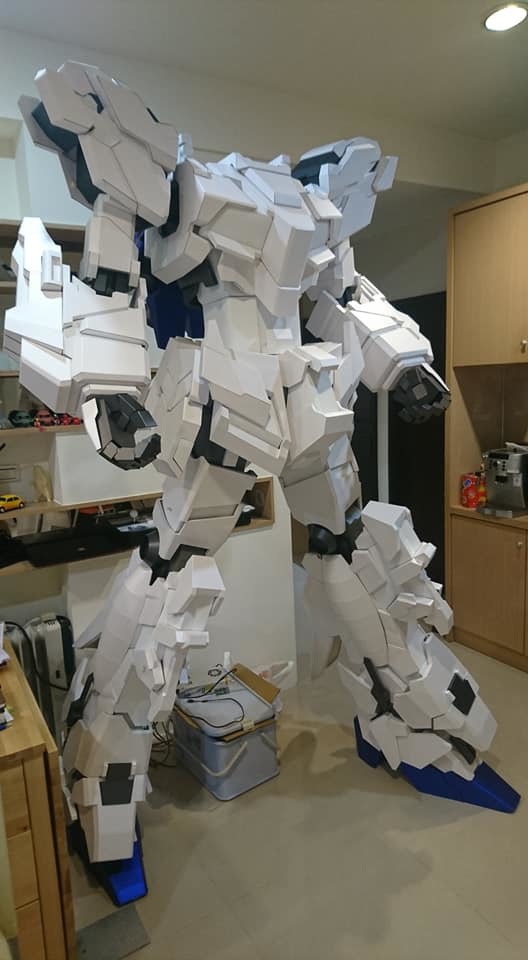 獨角獸鋼彈 紙模型 RX-0 Unicorn Gundam 2.5Meter 1/7.2