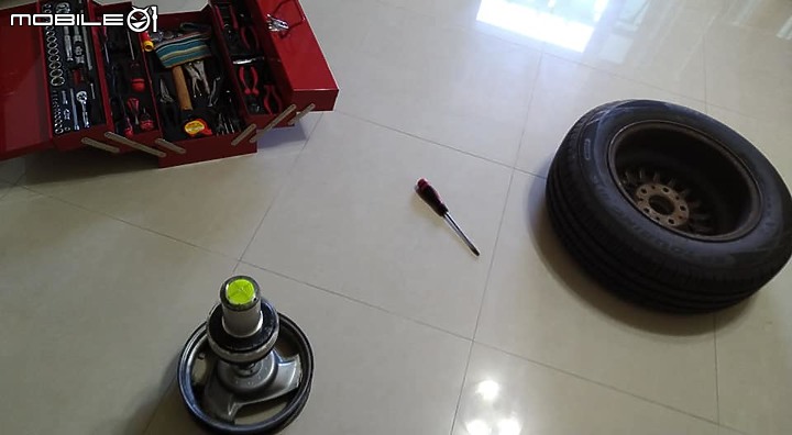 BMW E34 DIY 專輯29 有趣的輪胎古老平衡法