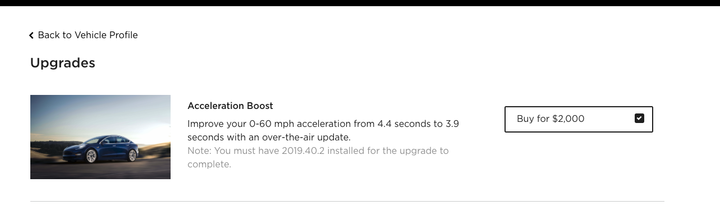 《Model 3》「加速升級包」前/後的扭馬力曲線 (長程版)
