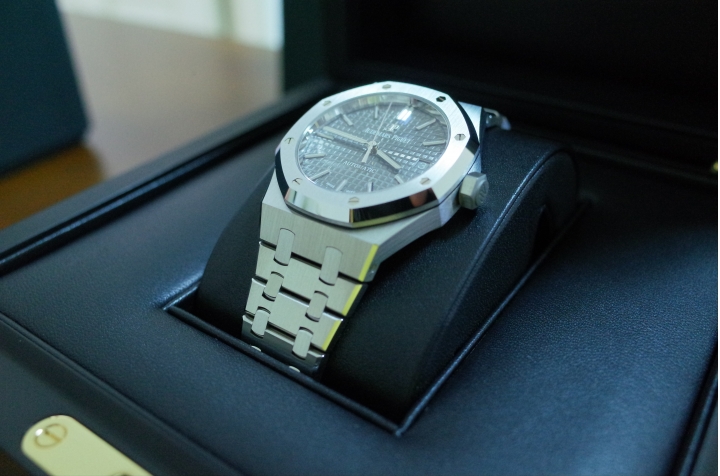 [開箱] 兒時夢想來敲門：AP Royal Oak 15450ST灰面