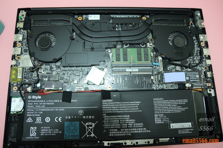 點我看大圖 GIGABYTE AERO 15 X9 AI智慧筆電x高效能電競商務