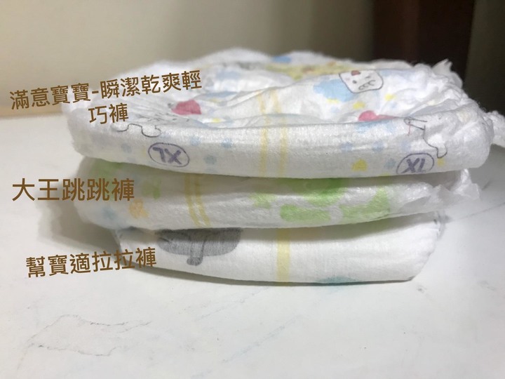 各廠牌褲型紙尿褲試用比較
