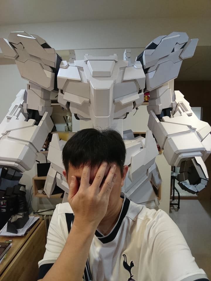 獨角獸鋼彈 紙模型 RX-0 Unicorn Gundam 2.5Meter 1/7.2