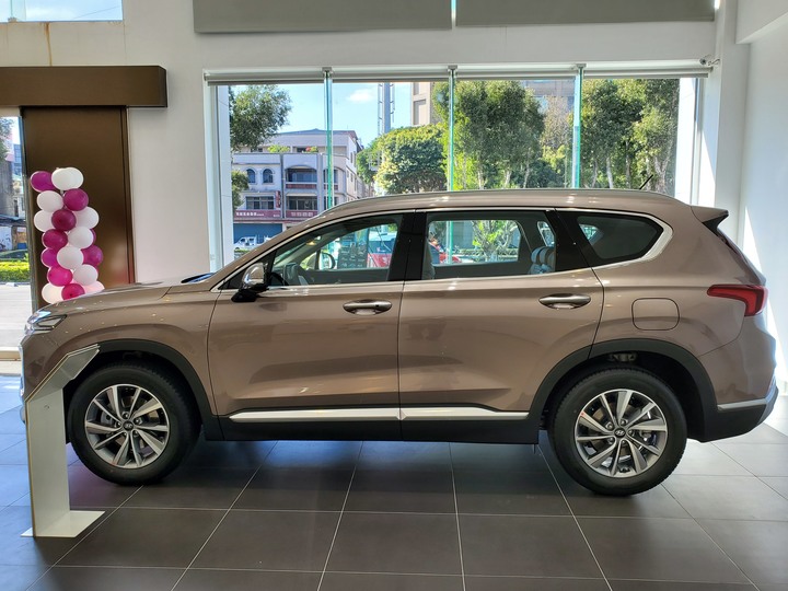 [靜態賞車] 進口身份的第4代Hyundai Santa Fe 5+2七人座休旅 大地銅色