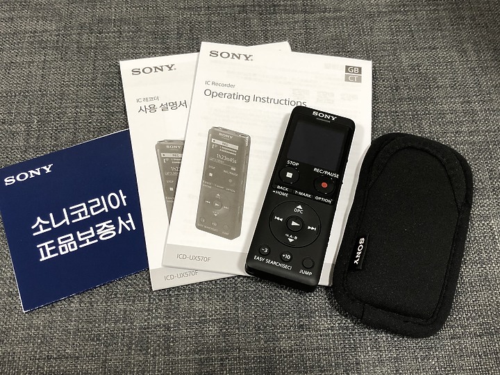 簡易開箱：SONY 錄音筆 ICD-UX570F