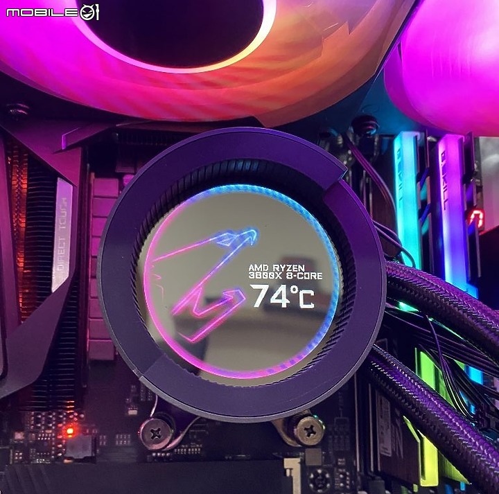 [開箱] 圓形 LCD 搭載 AORUS LIQUID ARGB AIO 信仰水冷