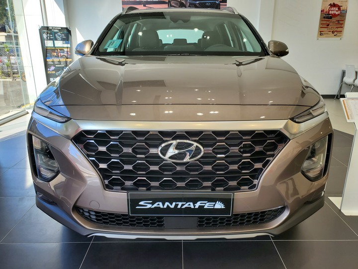 [靜態賞車] 進口身份的第4代Hyundai Santa Fe 5+2七人座休旅 大地銅色