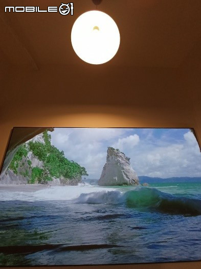 Optoma P1搭配抗光幕效果
