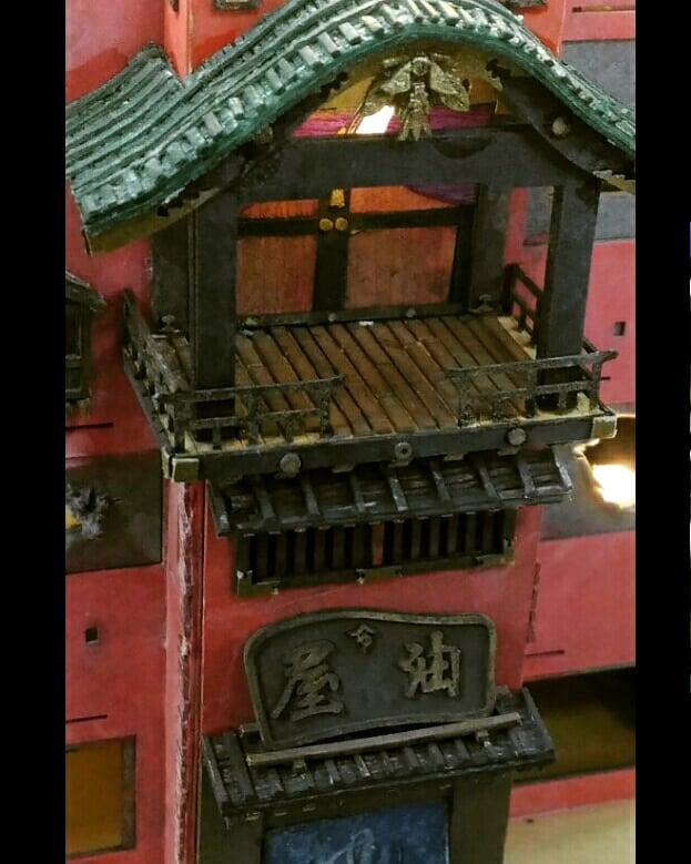 神隱少女的油屋及不可思議的街道紙模型