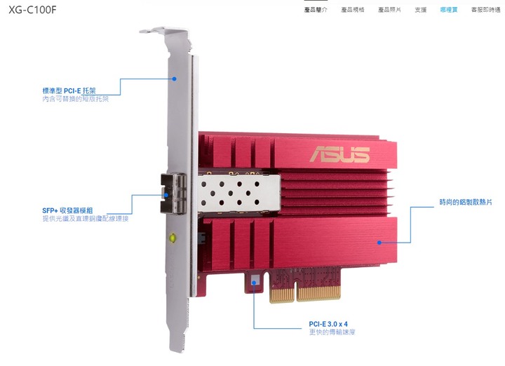 請問自購一張PCIE網路卡能否跟主板內建的網卡組成雙網卡???? 另外某屋賣的華碩的XG-C100F怎樣???