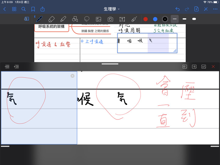 Apple pencil 驚艷之作（筆記用途