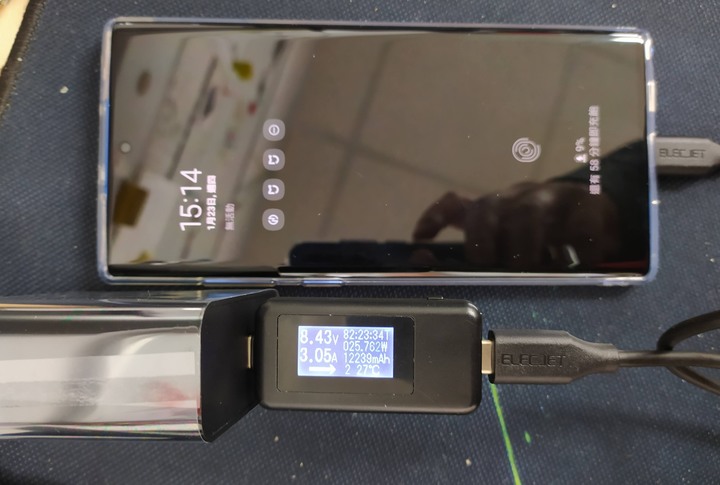 Elecjet行動電源與PPS旅充開箱加充Note10+測試