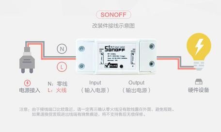 電燈開關與 SONOFF開關接法？