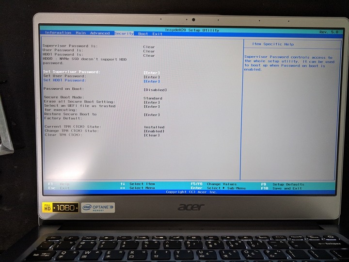ACER S40-10 無法重灌SSD,求救!!