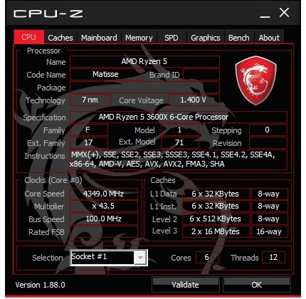 AMD Ryzen 5 3600X處理器真的很超值超頻到4.35GHz也非常穩