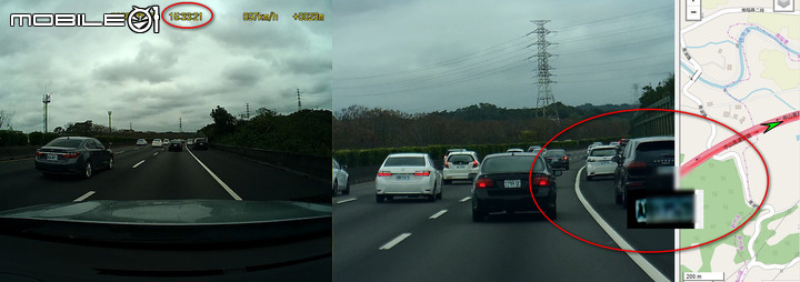 不會這麼巧吧,在國道遇上變換車道全程使用方向燈的深藍色凱燕