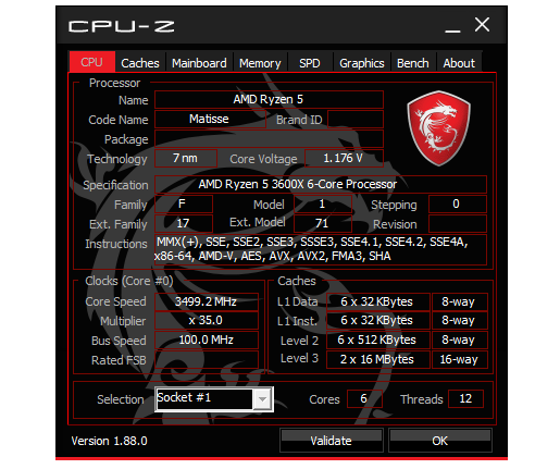 AMD Ryzen 5 3600X處理器真的很超值超頻到4.35GHz也非常穩