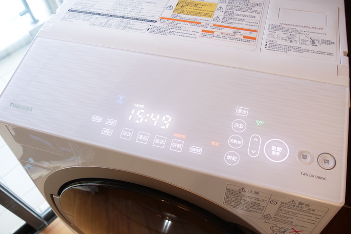 點我看大圖 TOSHIBA TWD-DH120X5G 滾筒洗衣機 開箱