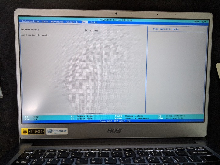 ACER S40-10 無法重灌SSD,求救!!