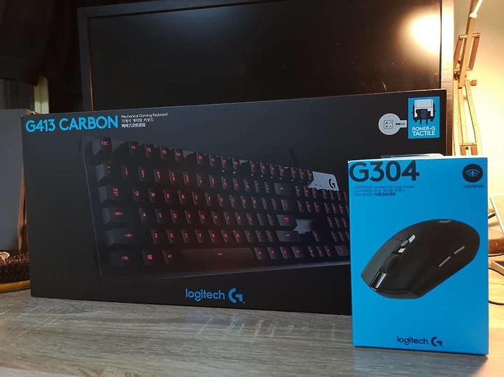 羅技Logitech電競周邊 G413背光機械遊戲鍵盤 & G304 LIGHTSPEED 無線遊戲滑鼠。換這套東西玩玩
