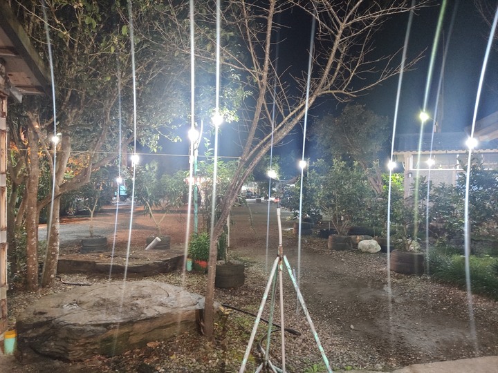小米9的夜拍嚴重星芒