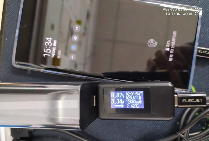 Elecjet行動電源與PPS旅充開箱加充Note10+測試