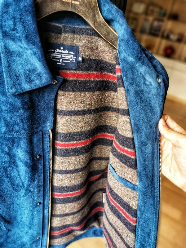 [選前開箱] JEANSDA Cassidy Western Jacket 金斯大卡西迪藍染馬麂皮西部外套