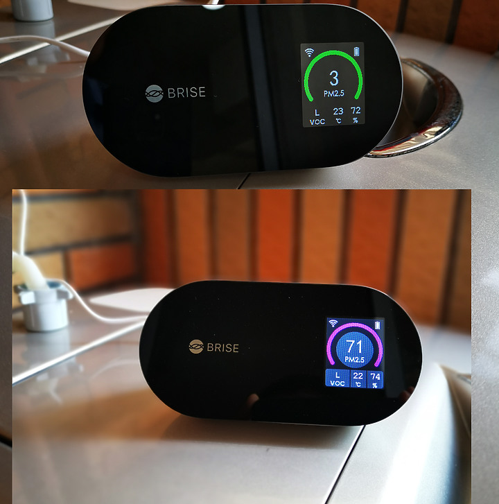 點我看大圖 三款PM2.5偵測器,使用心得:空氣盒子、KANFUR PM2.5檢測儀、BRISE A1