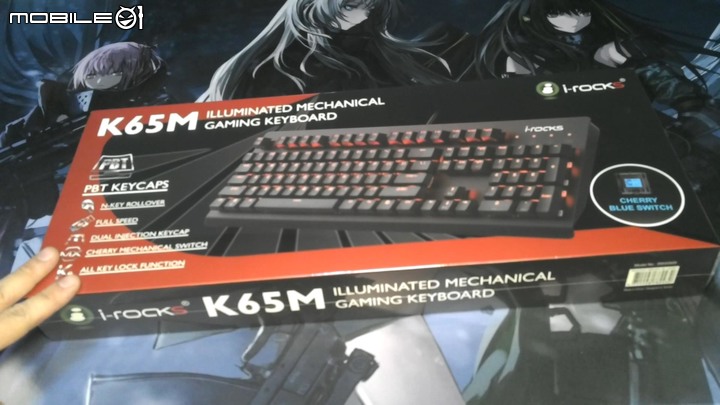 [開箱]irocks K65M PBT背光機械式鍵盤開箱(青軸),使用後覺得不習慣決定送出