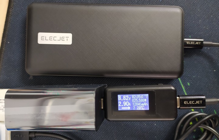 Elecjet行動電源與PPS旅充開箱加充Note10+測試