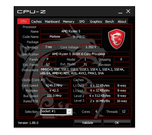 AMD Ryzen 5 3600X處理器真的很超值超頻到4.35GHz也非常穩