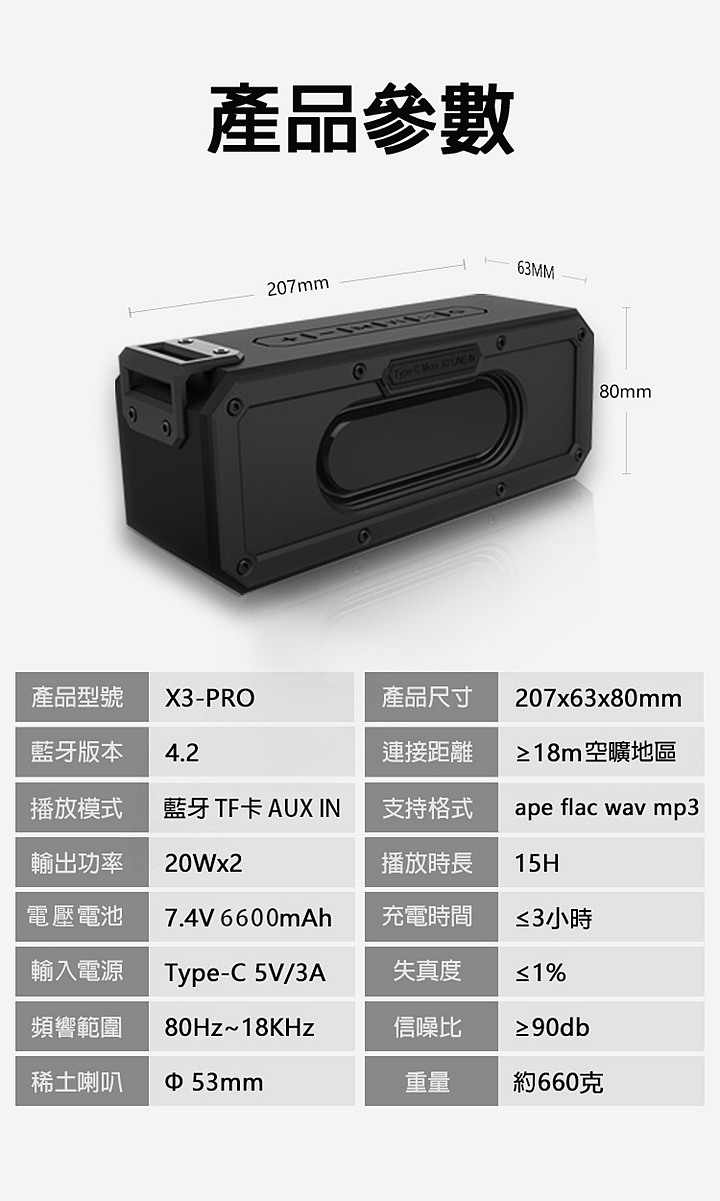 上山下海無所懼,EJ BoomBox 3 pro 真無線藍牙音響喇叭/防摔/防水