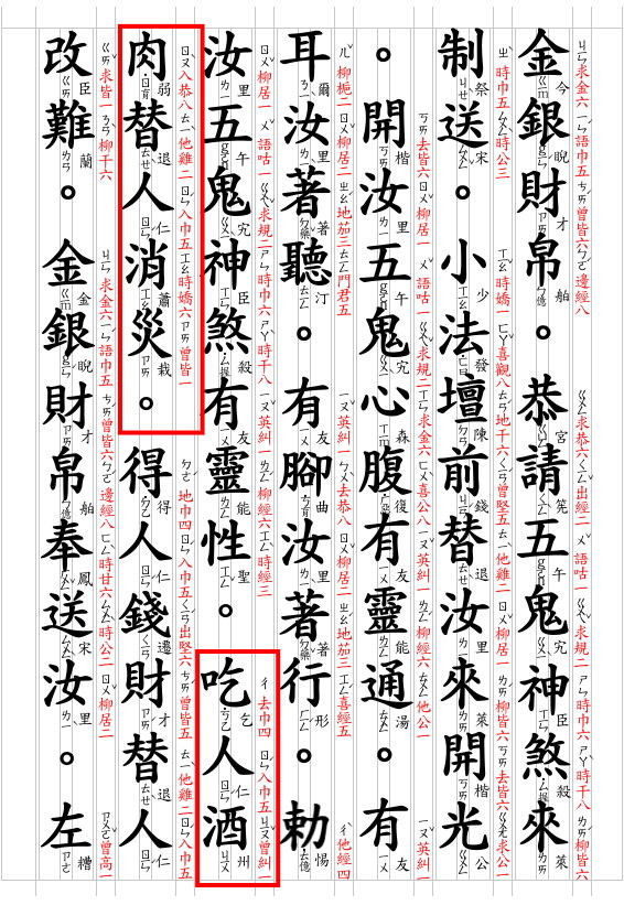 不可胡亂發明，亂改道教制解科儀內容，制天狗，五鬼，白虎用一包旺旺嗎？乾脆改用乖乖