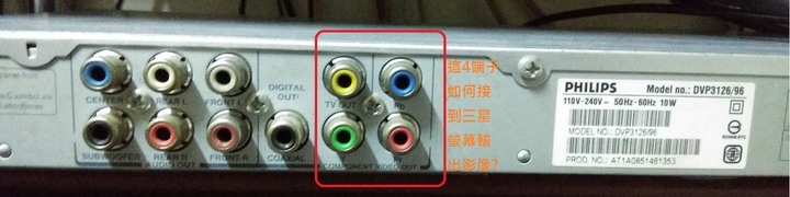 請問DVD播放機如何輸出影像至螢幕?! 已處理好!!