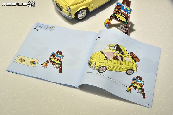 【搭真車一起開箱！】樂高Lego 10271 Fiat 500，各項經典元素完整重現！