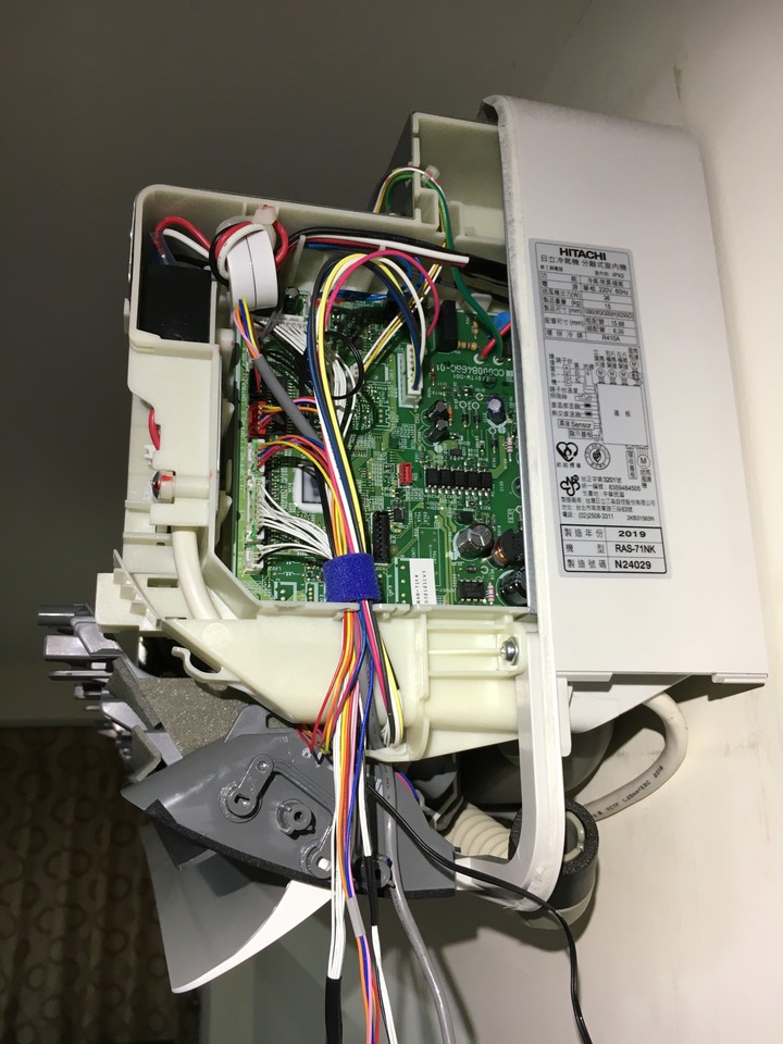 日立冷氣 RAC 71NK 拆裝 測溫差評估是否有銅管彎折過度