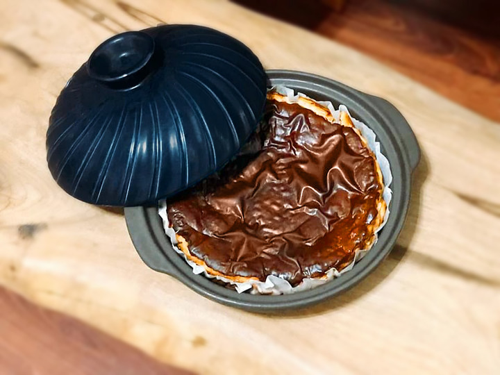 【土鍋烘焙】就是要烤焦的MIYAWO土鍋減醣巴斯克乳酪蛋糕食譜