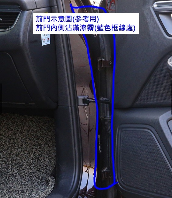 (請益)葉子板烤漆時，前門內側沾滿了漆霧