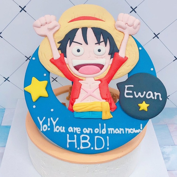 【2020年卡通造型蛋糕推薦】海賊王魯夫客製化生日蛋糕店Whoscake