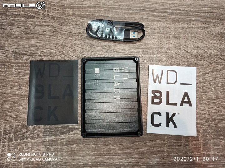 [簡單開箱]WD 黑標 2.5吋電競行動硬碟