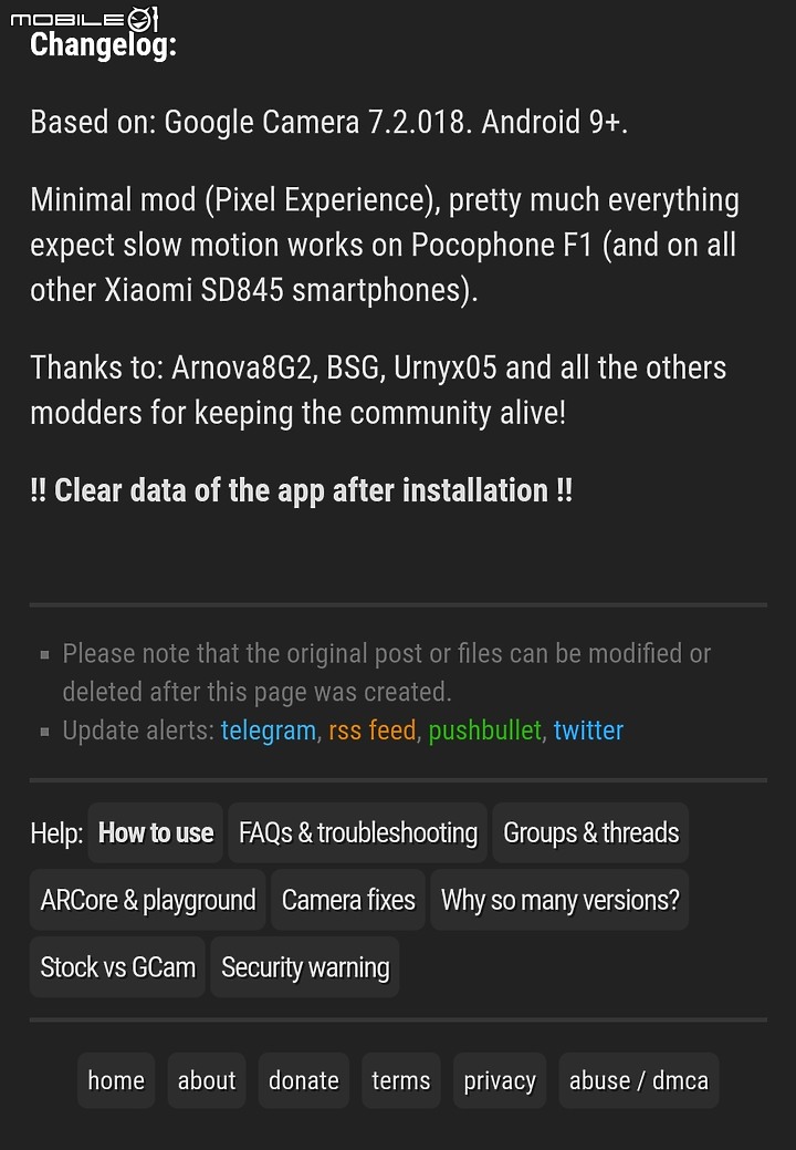 久違了POCO F1 Google Camera 有新版