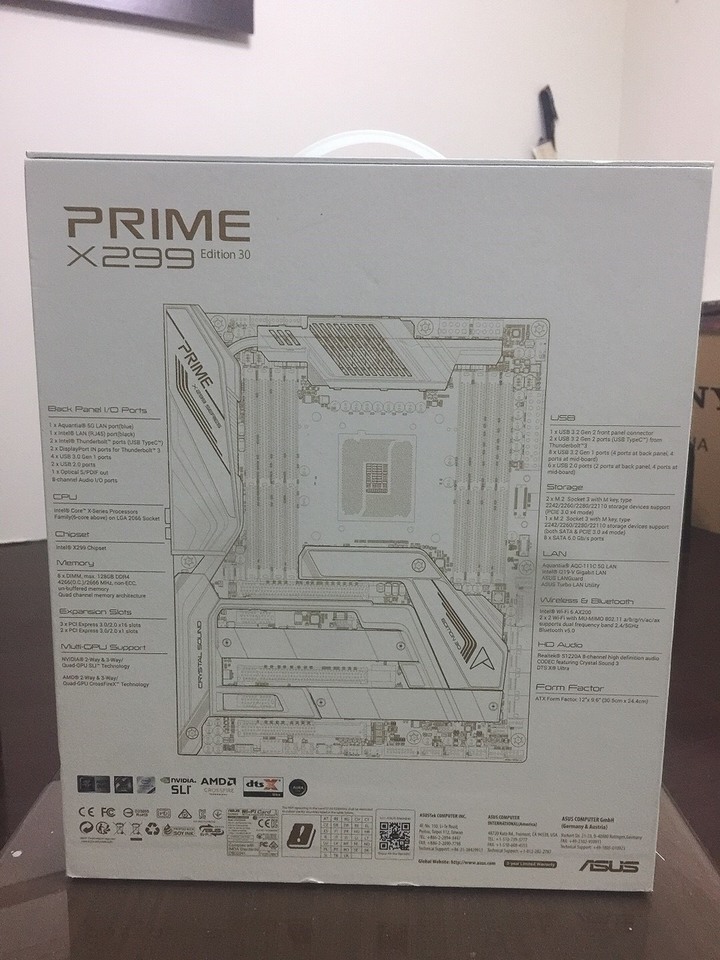[微微開箱]三十年磨一劍~ASUS PRIME X299 EDITION 30紀念主機板