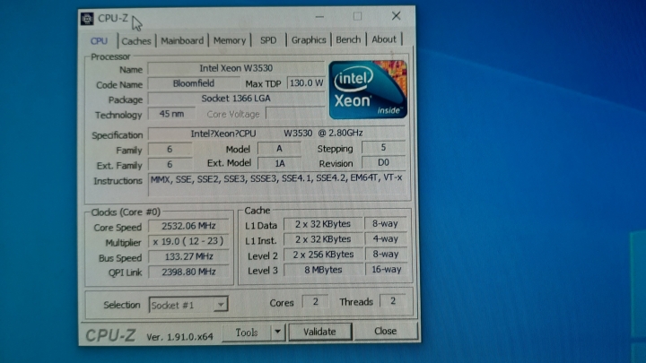 關於intel xeon w3530的問題